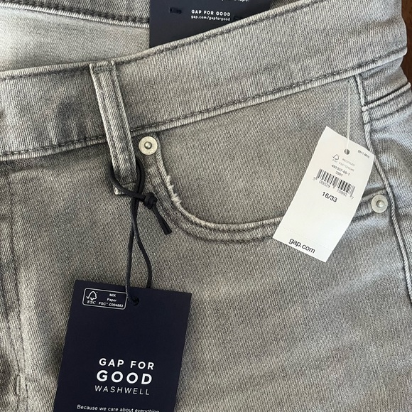 Gap Mid Rise True Skinny Ankle light grey jeans - Picture 5 of 5